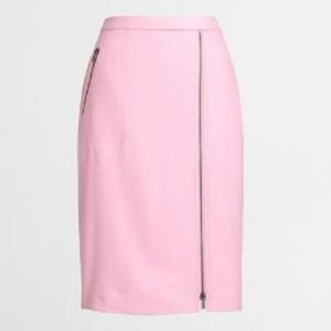 J. Crew Asymmetrical Zip Pencil Skirt in Wool